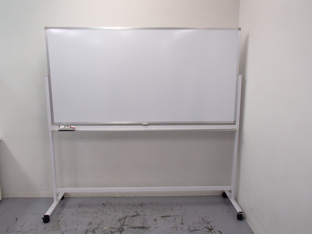 【限定1台】｜ホワイトボード｜Ｗ1800｜機動力に優れた両面脚付きホワイトボード！ 
                        
                                    中古
            