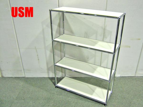 【美品・オシャレ】USMハラー　収納 キャビネット オフィス 事務 書類3段　白 美品・オシャレ】USMハラー 収納 キャビネット オフィス 事務