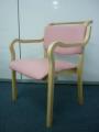 木製スタッキングチェア　パステルピンク　介護用としてもお使いいただけます！
                        
                                    新品
            