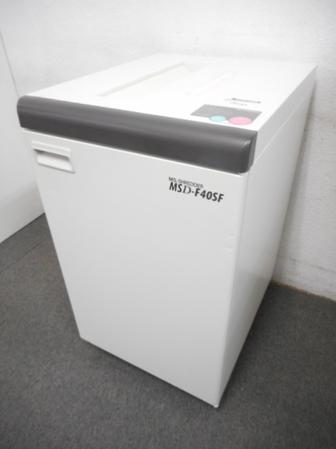 【★現行機種】【最大45枚細断！】■MSシュレッダー【MSD-F40SF】　■スパイラルカット　■【明光商会】 
                        MSシュレッダー
                                    中古
            