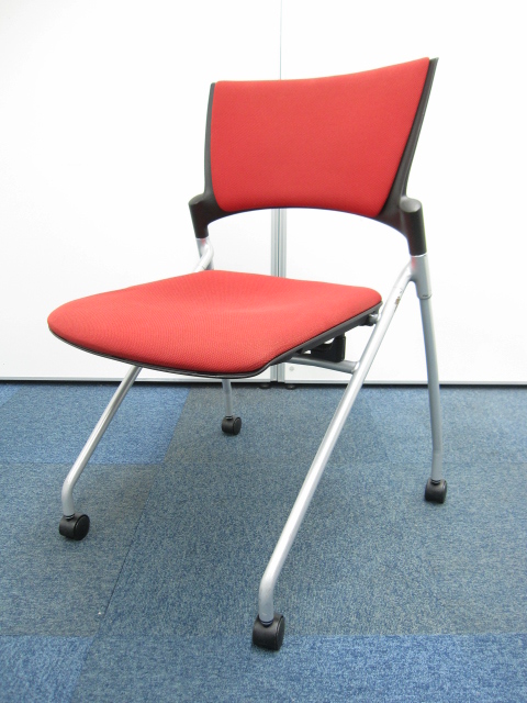 【会議用チェア】マノス　ネスティング　チェア　カラー：レッド　残り8脚【ロット】【ミーティング用チェア】
                        マノス
                                    中古
            