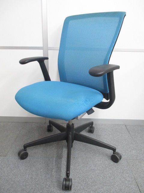 中古】エトス CRS-G1600N コクヨ/KOKUYO 肘付ミドルバックチェア