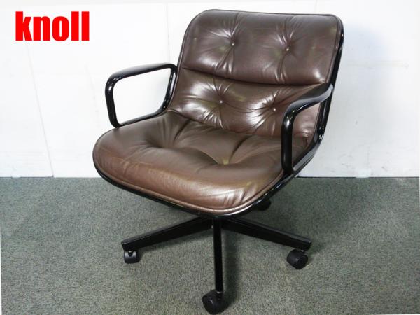 【中古】 Knoll/ノール 肘付ローバックチェア 155033