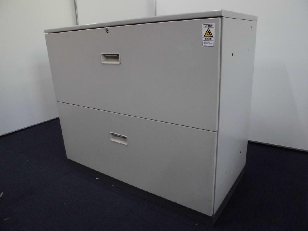 【2台限定】コクヨ｜2段ラテラル｜天板付｜窓下にいかがでしょうか？【鍵付】
                        ビジネスウォールNタイプ
                                    中古
            