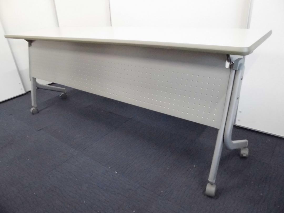 【W1800×D450】内田洋行製｜サイドスタックテーブル｜ニューグレー｜幕板付【ラスト2台にて値下げ】
                        
                                    中古
            