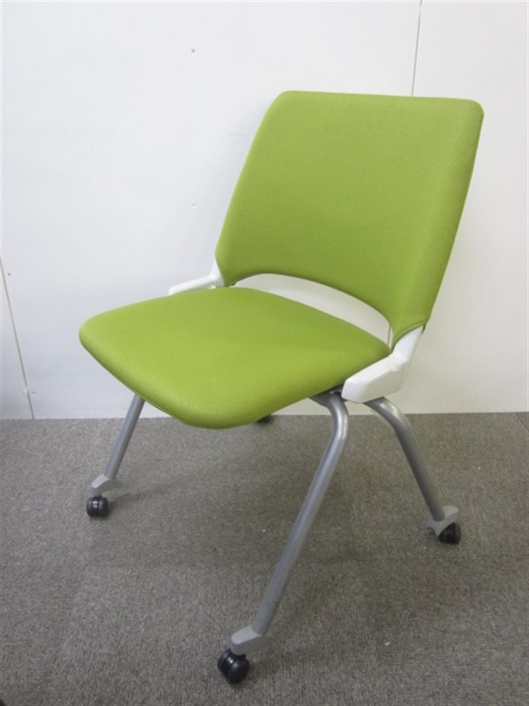 【在庫処分品\3000→\1000】赤字覚悟で頑張ります！！！内田洋行製ネスティングチェア｜鮮やかグリーン｜重ねて収納可能！【スペース有効活用】
                        
                                    中古
            