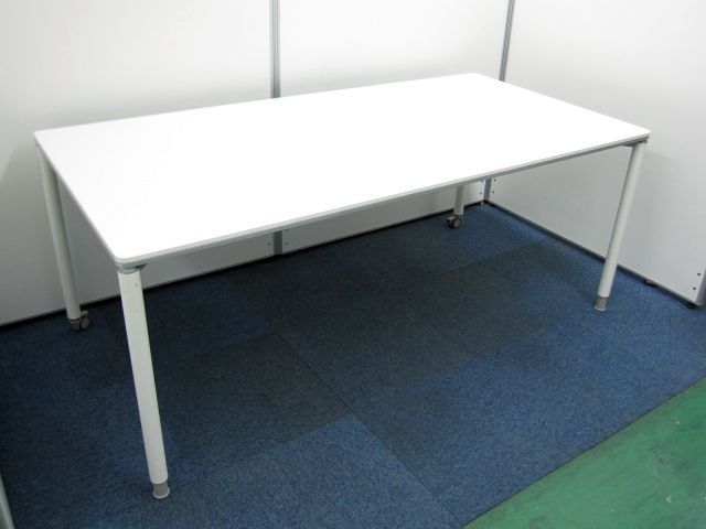 送料無料得価オカムラ okamura DY122P MG93 ミーティングテーブル ホワイト 会議室机 商談テーブル 会議テーブル YH6939 中古オフィス家具 一般