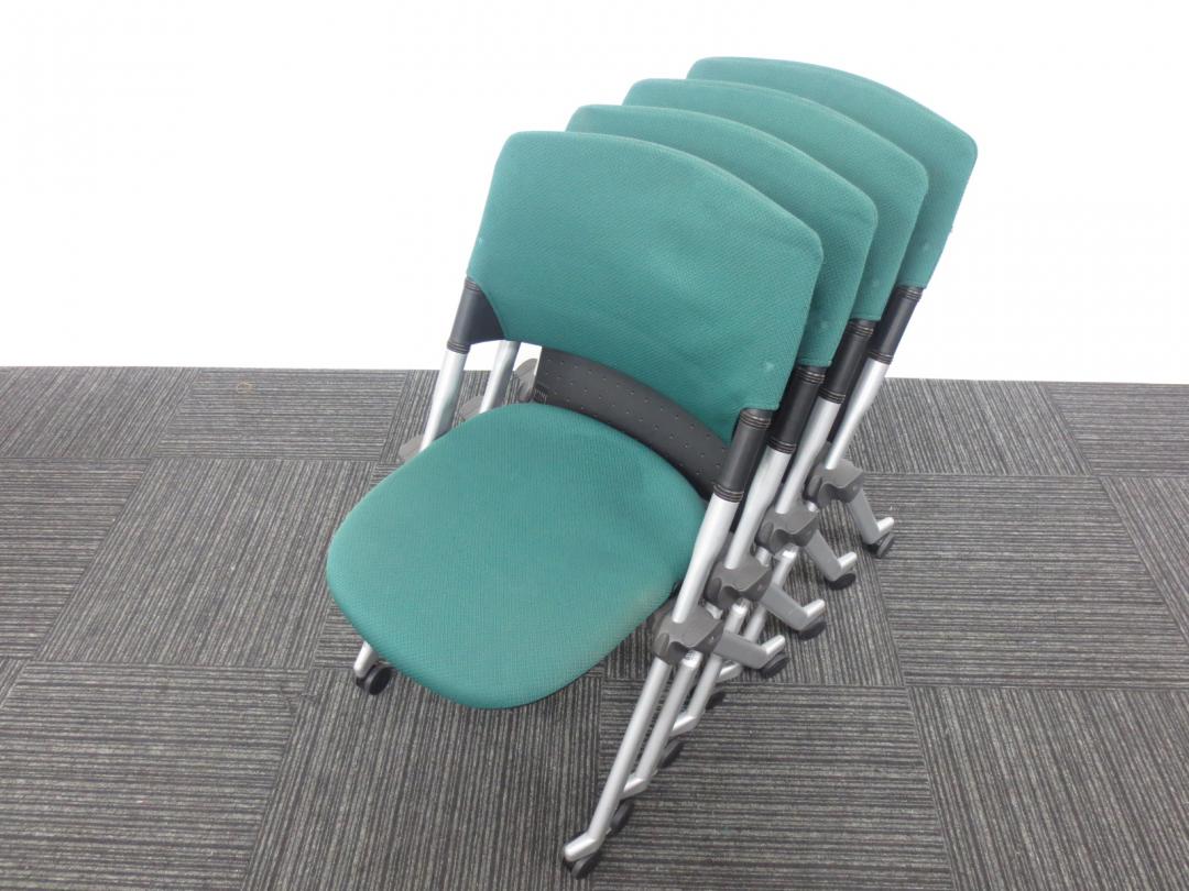 【4脚セット】オカムラ製 LITA(リータ)チェア グレーカラー■垂直・平行と2種類のスタック収納可能です！万能タイプ！【ネスティングチェア】 
                        リータ(LITA)
                                    中古
            