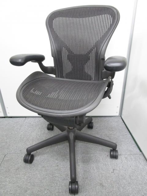 【中古】アーロンチェア ae112 pwa pj g1 bb bk 3d01 Herman Miller/ハーマンミラー 肘付ハイバックチェア  161207