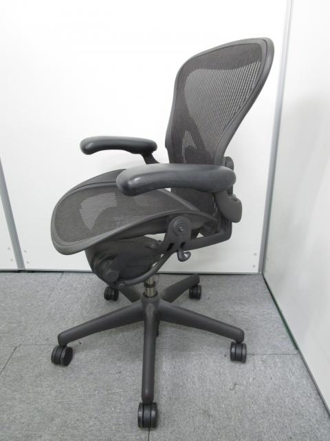 【中古】アーロンチェア ae112 pwa pj g1 bb bk 3d01 Herman Miller/ハーマンミラー 肘付ハイバックチェア  161207