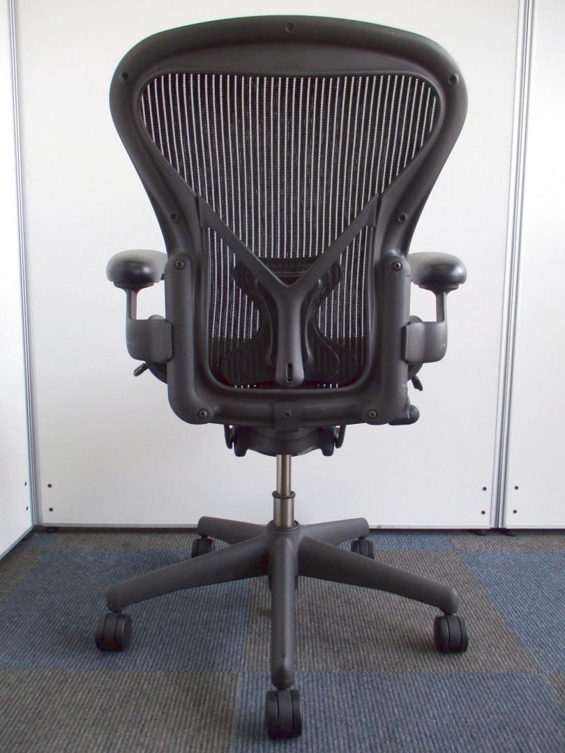 アーロンチェア　AE113AWB PJ G1 BB BK 3D01  クラシック Herman Miller Aeron Chair Bサイズ AE113AWB PJ G1 BB BK 3D01