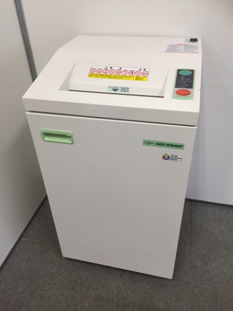 【マイナンバー対策】業務シュレッダー　■　クロスカット
                        SGX-R314GP
                                    中古
            