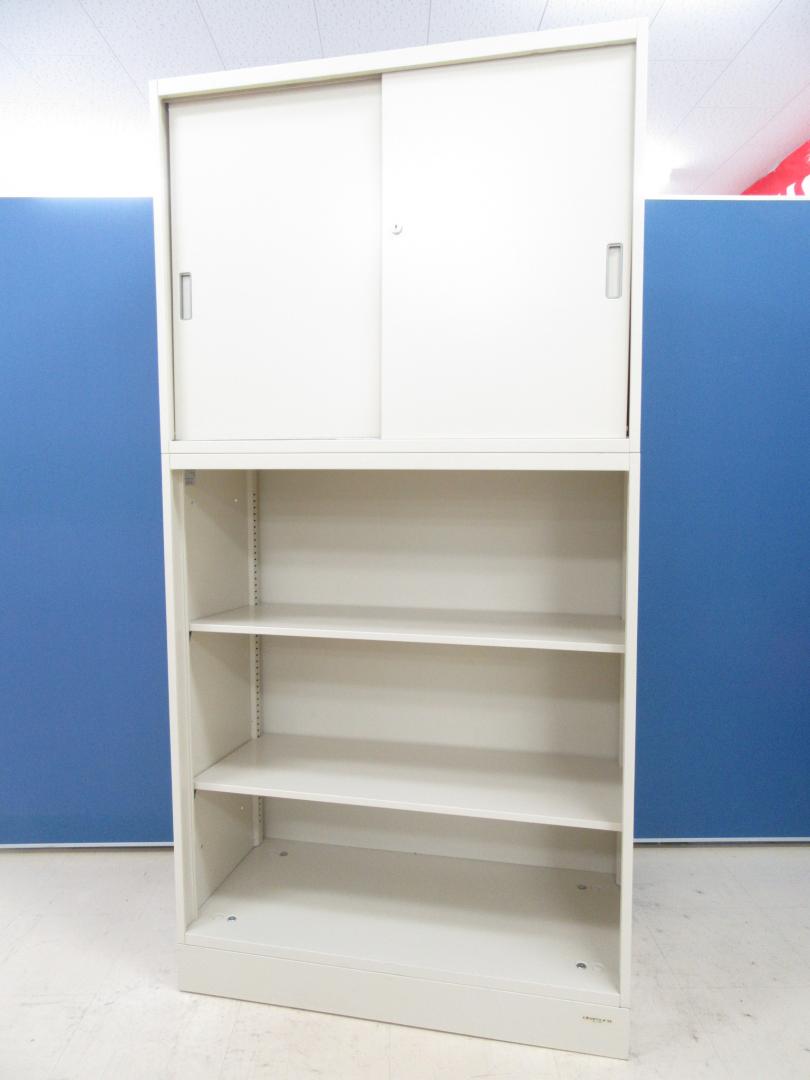 [希少品入荷!!]岡村製作所 引違い＋オープン 書庫セット■A4ファイル4段収納可能!!頻繁に取り出す書類保管におすすめ!!
                        
                                    中古
            