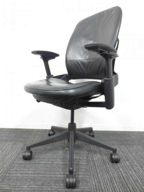 中古】リープHD Steelcase/スチールケース 肘付ハイバックチェア