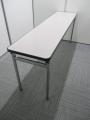  【2台揃います!!】 ～シンプルなデザインの折り畳みテーブル～４名様の会議用テーブルなどに～