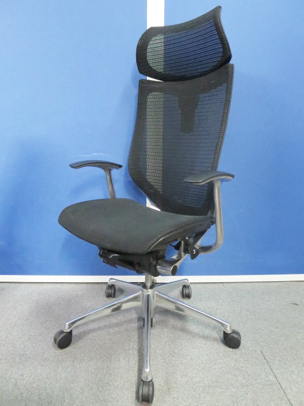 【４脚限定入荷！！クリーニング済みの為、即日出荷可能！】■早いもの勝ち！●夏場でも蒸れにくい、オールメッシュタイプのヘッドレスト付き！バロンチェア！！
                        バロン
                                    中古
            