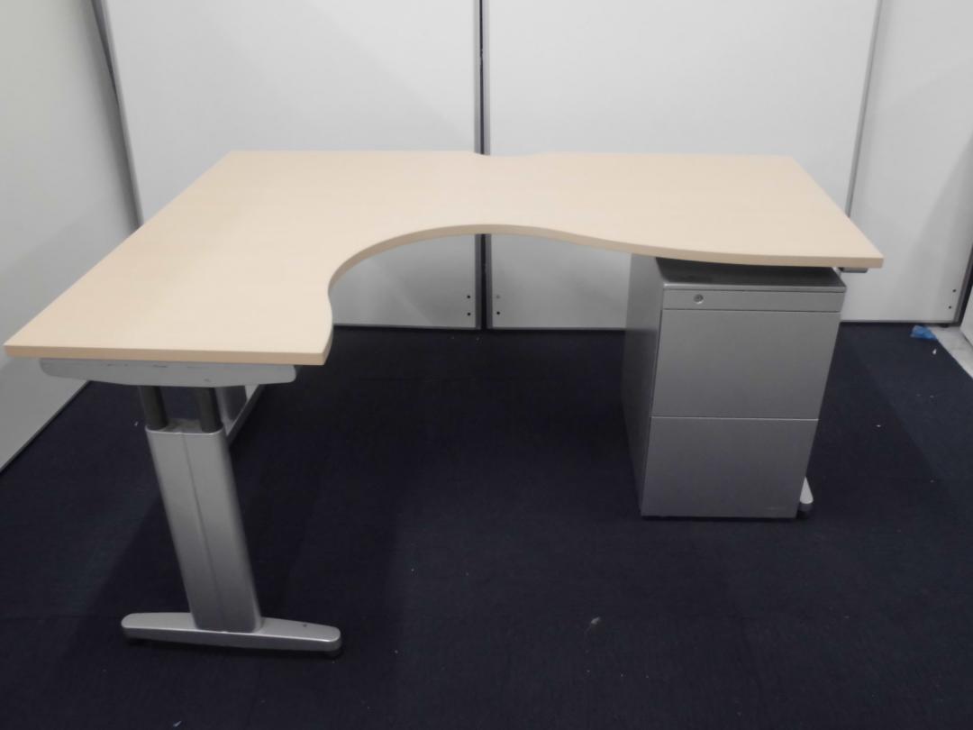 【ナチュラル色天板】L字デスクとフリアド用ワゴンのセットです！【L字デスク】【セット商品】
                        
                                    中古
            