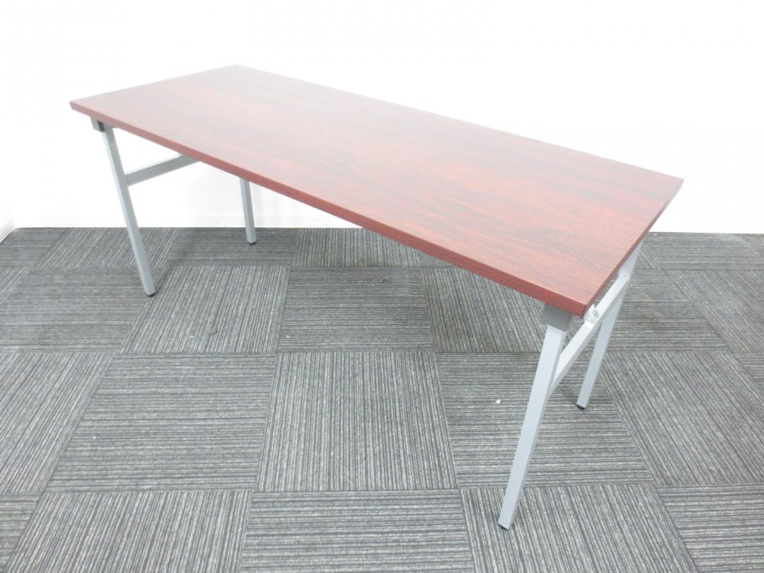 【希少でお買い得な折りたたみテーブル】新品　内田洋行製　ローズ天板　KH-1560RS　W1500　D600　売れ筋商品ですお早めに！！ 【オフィス家具】


                        
                                    新品
            