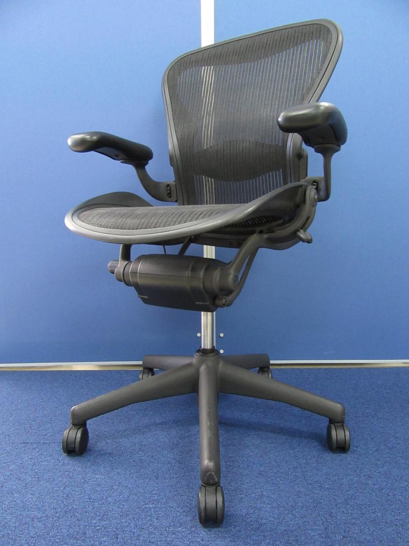 [メッシュチェア最高峰] アーロンチェア(Aeron Chairs) Bタイプ フル装備■メッシュにたわみ、キャスターが正規品でない為、お安くご案内!![おつとめ品] 
                        アーロンチェア
                                    中古
            