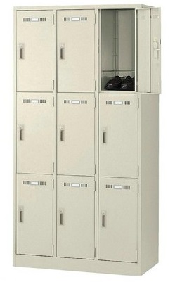 【新品】９人用ロッカー｜荷物と靴を分けて収納！
                        ＳＬＫロッカー
                                    新品
            
