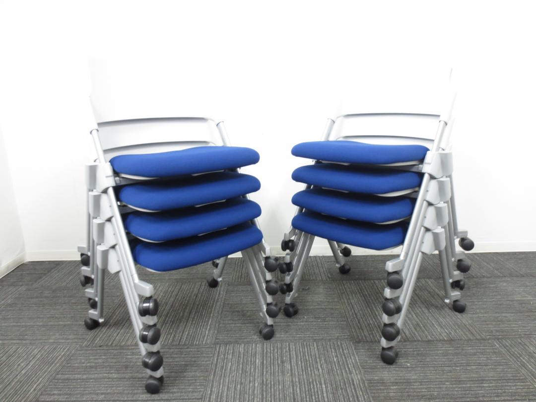 【8脚セット商品】人気メーカーコクヨ製　■ミーティングの時にぴったり会議用チェア■スタッキング＆ネスティング収納可能【状態良好品】【専門業者により100％クリーニング済み商品】 
                        アンフィ
                                    中古
            