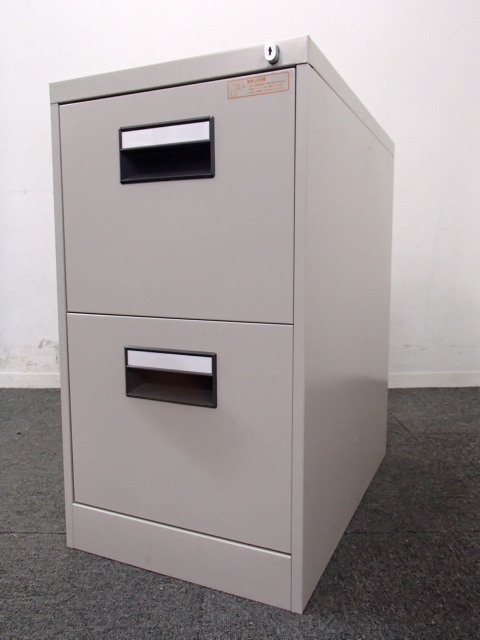 【1台限定】スッキリ収納！｜カギ付き｜2段ファイルキャビネット｜A4サイズ書類用
                        
                                    中古
            