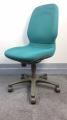 【KS】[4脚入荷]グリーンカラー　ブラックボディ　オフィスチェア　事務椅子に最適[人間工学設計][リクライニングロック機能不良]