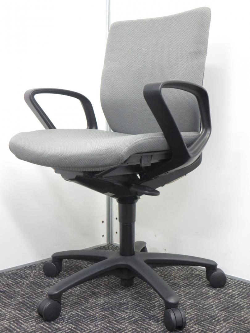 【美品】天使の椅子 プレミアム 中古 中古】オムネス オカムラ/okamura 肘無ハイバックチェア 532908