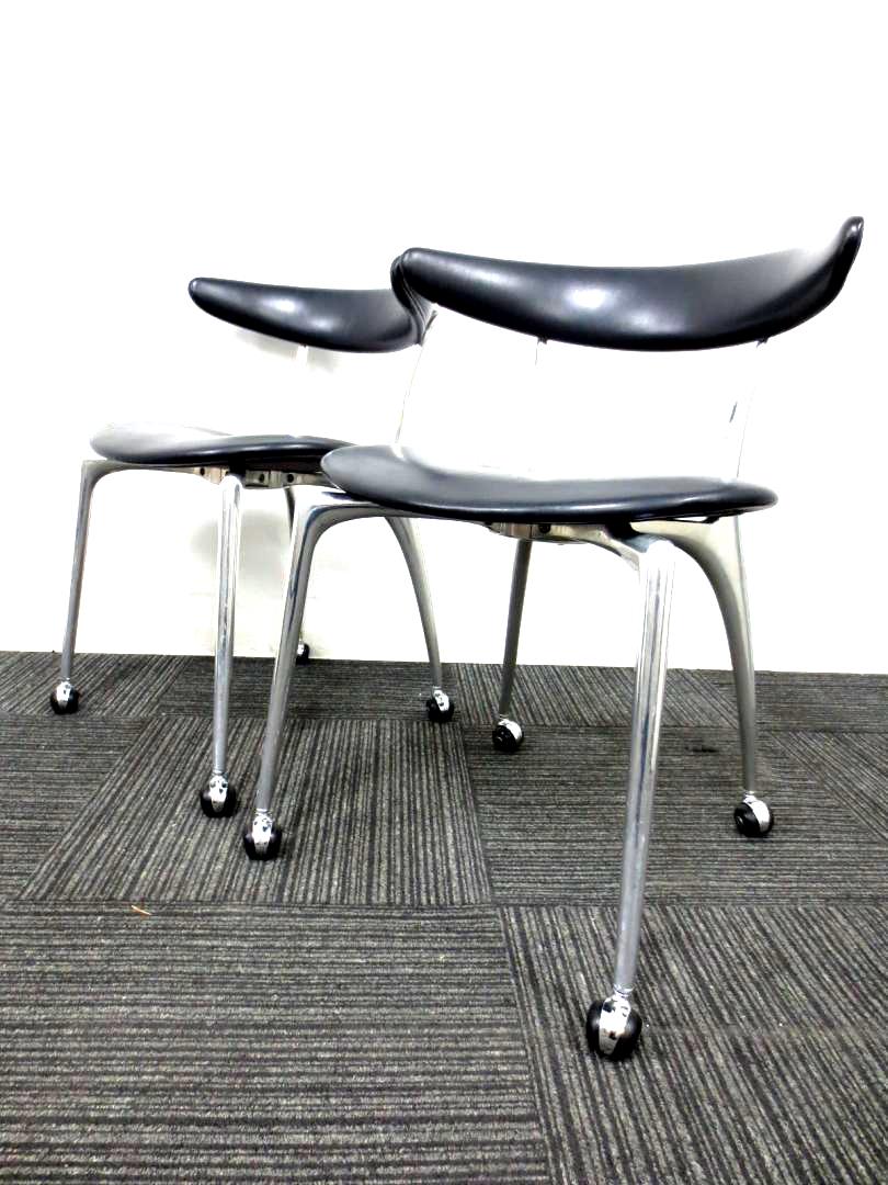 【緊急値下げ！\36,000→\24,000】【限定2セット！】【蒲原潤斉氏デザイン】　あのリンクチェアのキャスター仕様が限定入荷しました　■　2脚セット商品
                        ADAL　リンクチェア
                                    中古
            