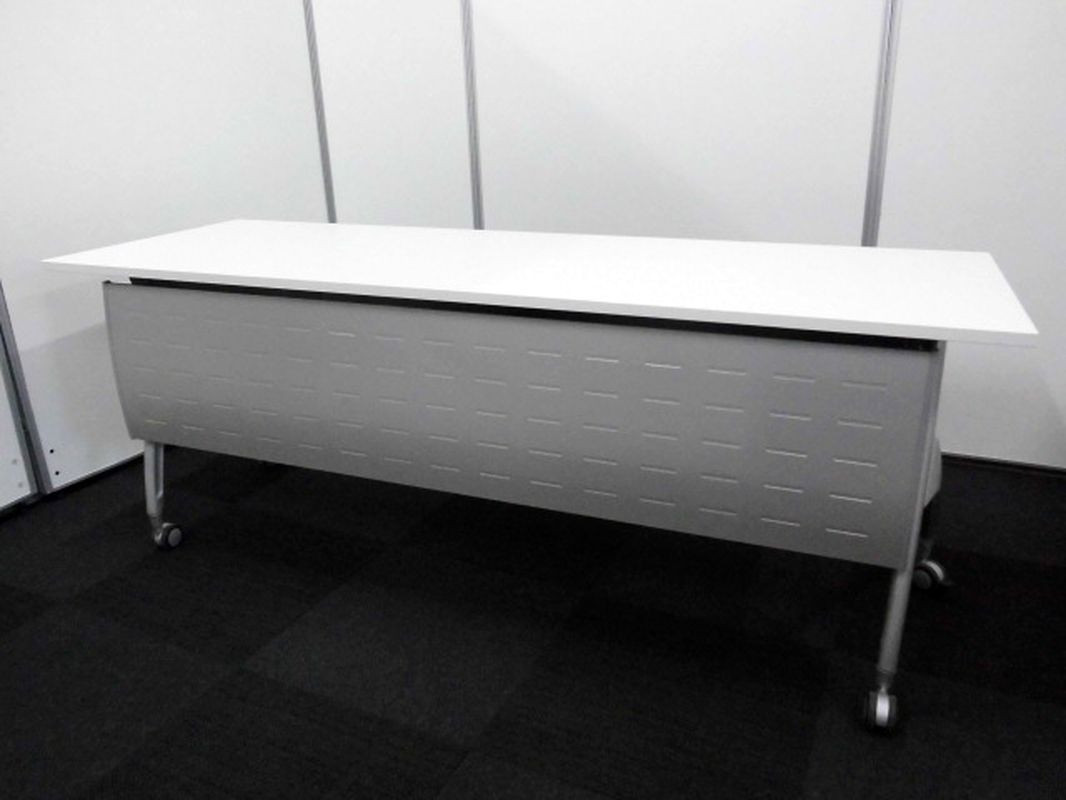 【状態良好◎】サイドスタックテーブル｜幕板付｜イトーキ製【ホワイト】
                        
                                    中古
            