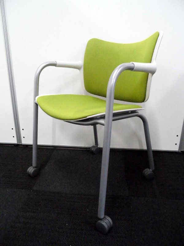【オシャレデザイン】内田洋行｜ミーティングチェア｜ライムグリーン(ホワイトフレーム)【キャスター付】
                        
                                    中古
            