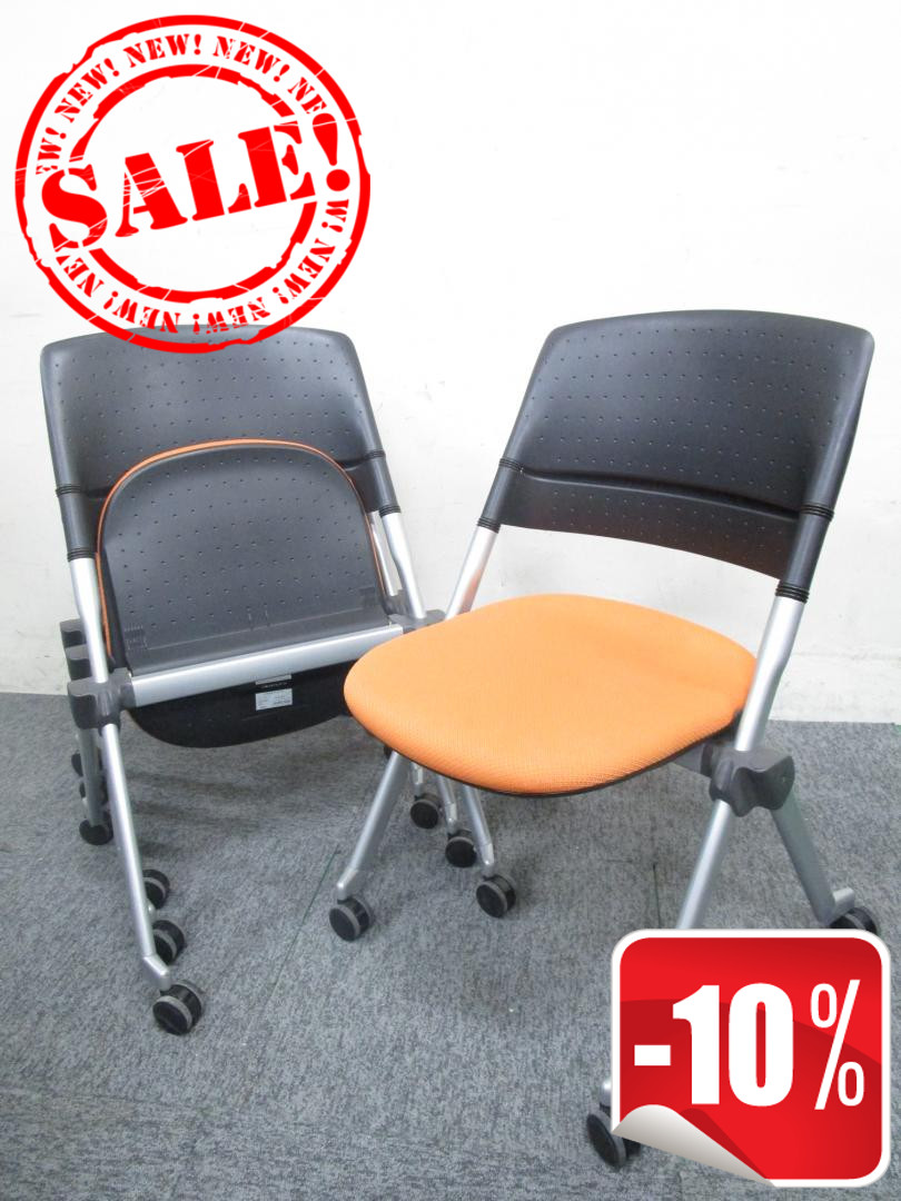 【４脚セット割引・１脚辺り¥４８００】オカムラ製作所のハイスペックスタッキングチェアです！お客様用から会議用まで幅広くご活用いただけます！
                        リータⅡ
                                    中古
            