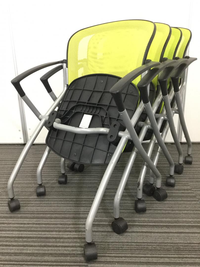 【4脚セット】メッシュ生地のネスティングチェアセットです！まとめてのご購入がお得！
                        
                                    中古
            