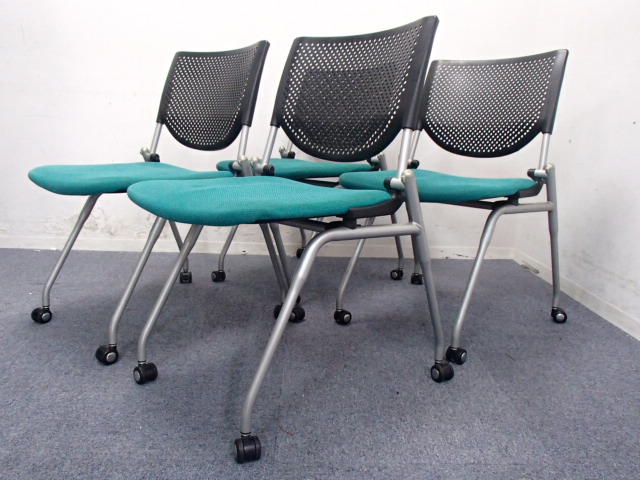 【セット商品！】【４脚セット】オカムラ製｜らくらく収納出来るオシャレなネスティングチェア！
                        プロスタック
                                    中古
            