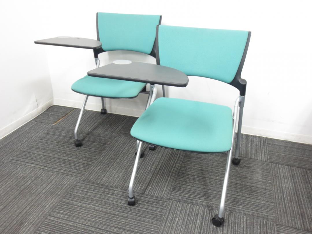 【セットでお買い得！】セミナールームにいかがですか？便利なメモ台付きです！なんと取り外し可能！【お洒落なグリーン】
                        マノス
                                    中古
            