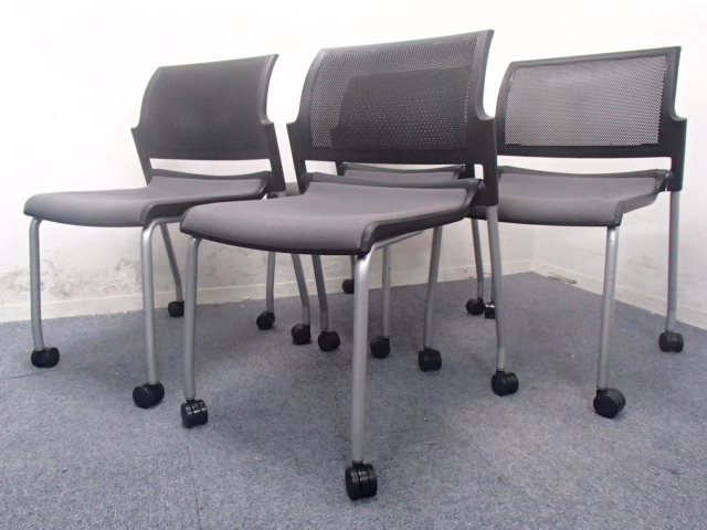 【セット商品！】内田洋行製｜ネスティングチェア｜キャスター付きで立ったり座ったりが楽ですね♪
                        FM-310
                                    中古
            