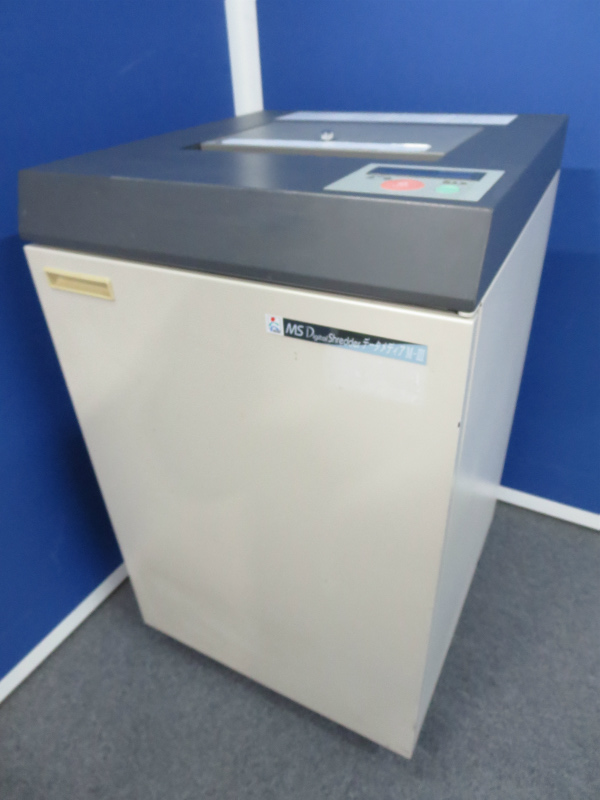 【明光商会　ＭＳデジタルシュレッダー】■データメディアＭ－Ⅲ　■ワンカットクロス方式で細かく細断！■【ＣＤやカードなども細断可能です！】
                        MSシュレッダー　データメディアシュレッダー
                                    中古
            