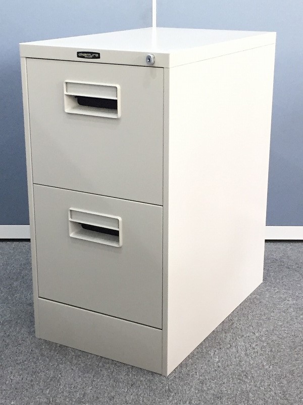 【デスク脇にもおすすめ！】２段タイプのファイルキャビネット！【国内人気オカムラ製！】
                        
                                    中古
            