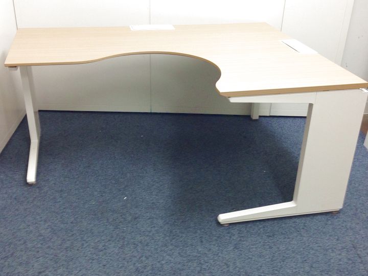 【問い合わせ殺到中！今話題のL型デスク】ナチュラル天板・ホワイトボディ｜働き方改革の一環として導入される企業さん多数！｜右ラウンド｜
                        インステートデスク 
                                    中古
            