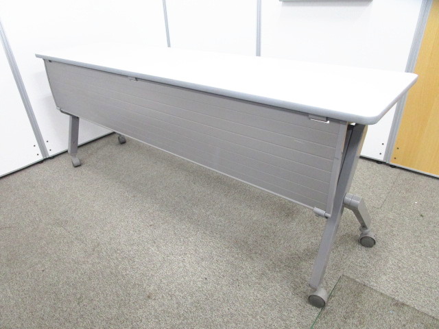 ★１台追加のお客様必見★激安★奥行450mmのスリムタイプ・スタックテーブル★１台限りにつき大特価！｜中古フラップテーブル｜会議用テーブル｜幕板付き
                        
                                    中古
            