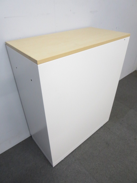 ■受付用ハイカウンター　■ホワイトカラー・木目天板付　■イトーキ製 シンラインシリーズ　オープン書庫
                        シンラインキャビネット400シリーズ
                                    中古
            