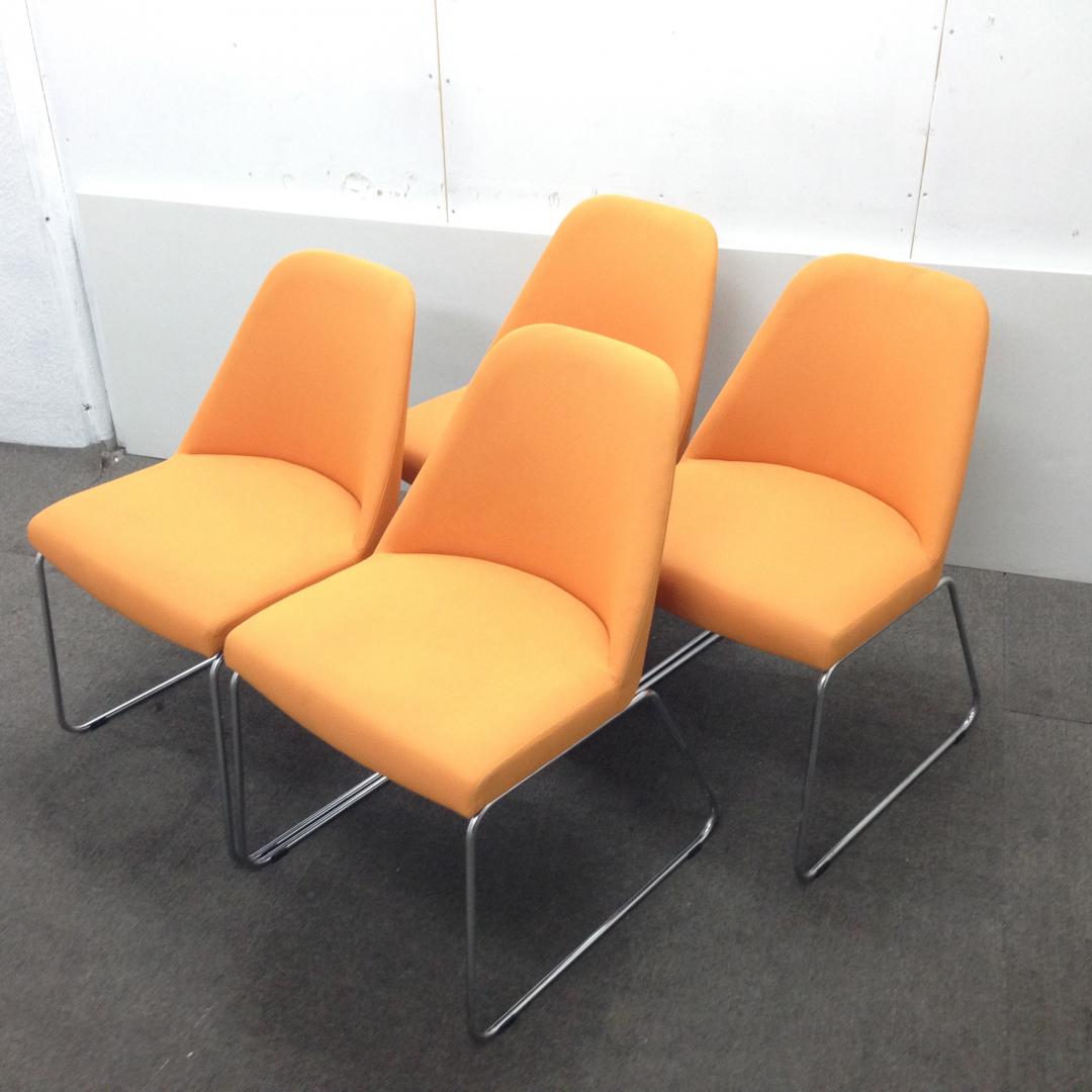 【4脚セット！】コクヨ製｜明るいオレンジのミーティングチェア！
                        
                                    中古
            