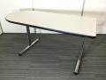 【アイロン型テーブル】W1500mmのちょうど良いサイズのミーティングテーブル　