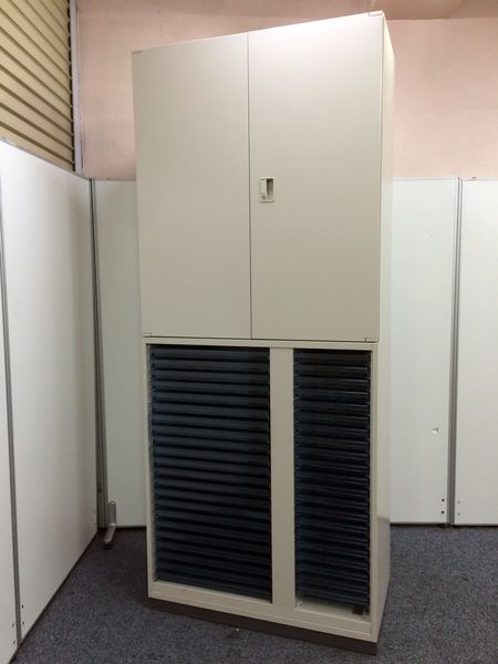 【書庫セット】トレー書庫＋両開き　トレー（A3版＋A4版）
                        ビジネスウォールNタイプ
                                    中古
            