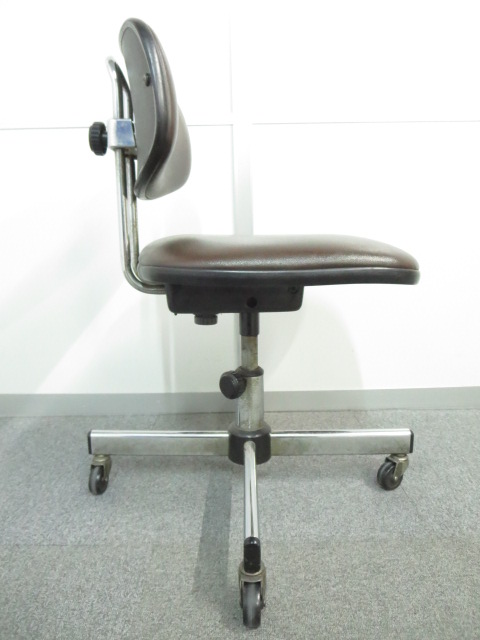 中古】 K-720DBR 伊藤喜工作所 イトーキ/ITOKI 肘無ローバック
