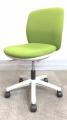 【KS】[2015年製造]ライトグリーンカラーのオフィスチェア　肘無　ローバックタイプ[事務椅子用～ミーティングチェアとしてもお勧め!] 