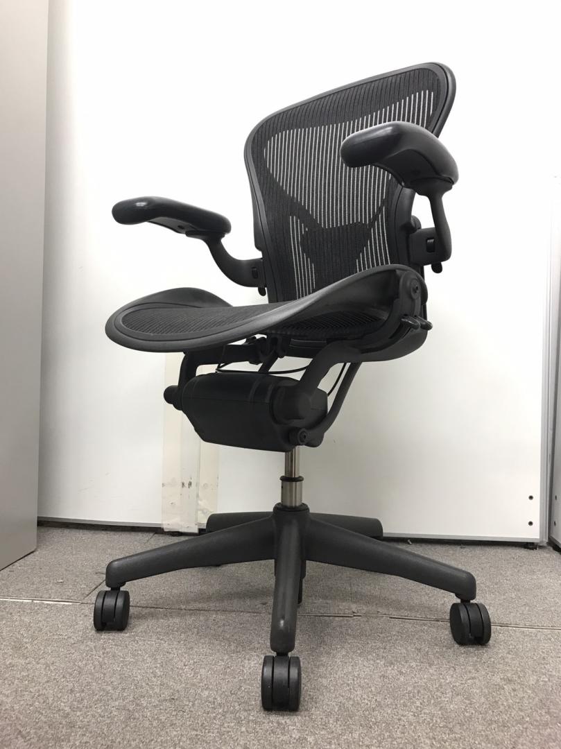 【中古】アーロンチェア Herman Miller/ハーマンミラー 肘付ハイバックチェア 202415