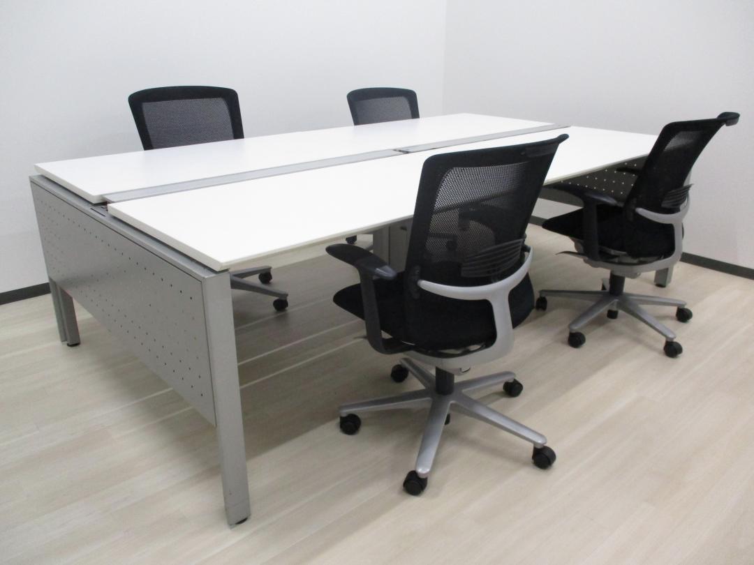 【セットで￥20,000もお得‼】オカムラ製フリーアドレスデスク　ユニットベースシリーズ【幅2400㎜】＆ウチダ製　レジアチェア　高品質メッシュチェア
                        ユニットベース
                                    中古
            