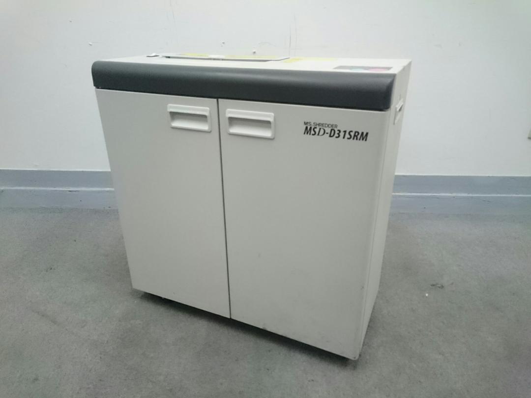 【KS】［状態良好］明光商会　業務用シュレッダー　同時裁断26枚［デスク脇にピッタリ］
                        MSD-D31SRM
                                    中古
            