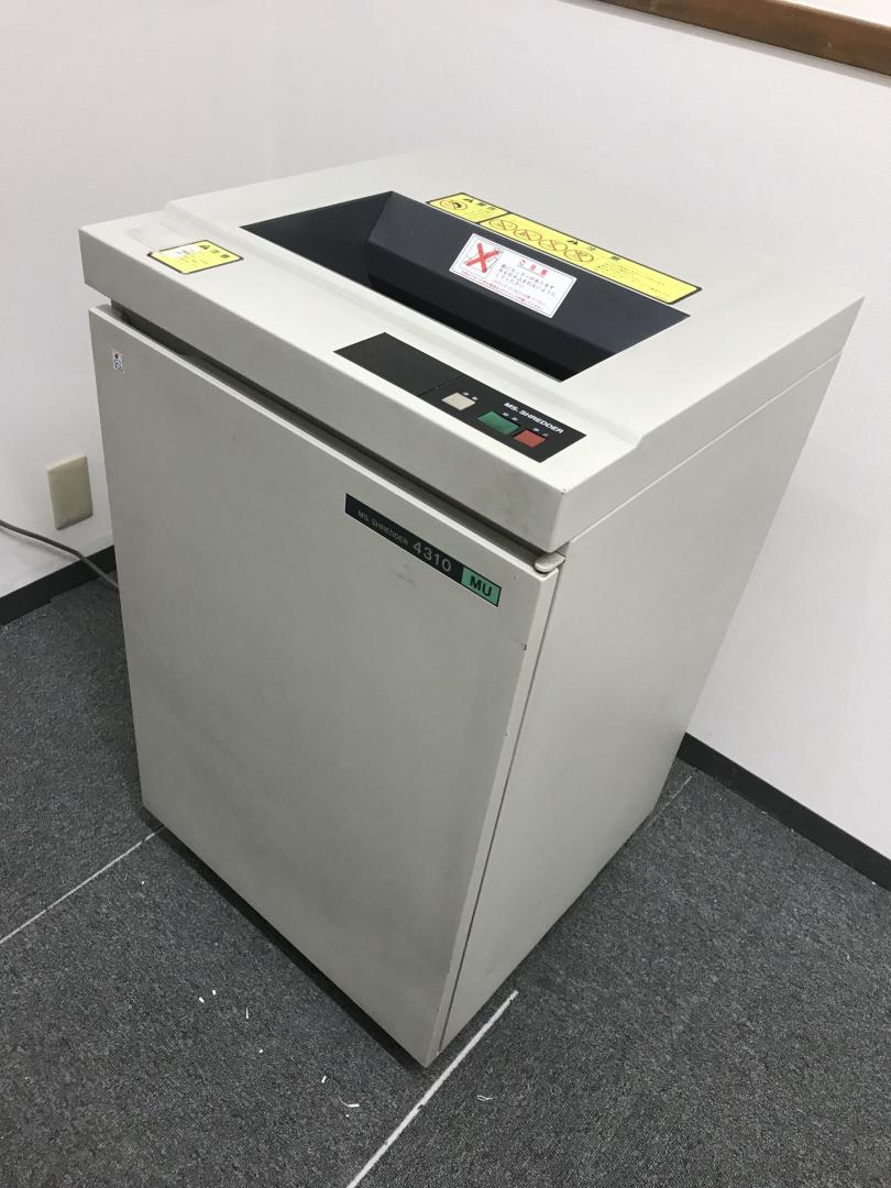 明光商会【ワンカットクロス】MSシュレッダー 4310MU入荷しました！
                        MS　4310MU
                                    中古
            